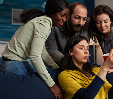 Watching IPTV channels on smartphone with internet connection